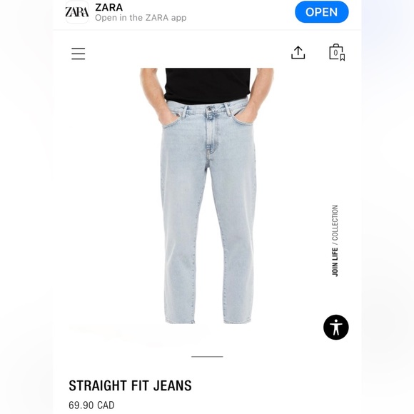 Zara blue jean - Picture 3 of 4